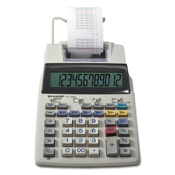 Sharp® El-1750v Two-color Printing Calculator, Black-red Print, 2 Lines-sec freeshipping - TVN Wholesale